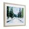 Stupell Industries Snowy Tall Tree Pass Framed Print Under Glass, design by Petal Prints Design
